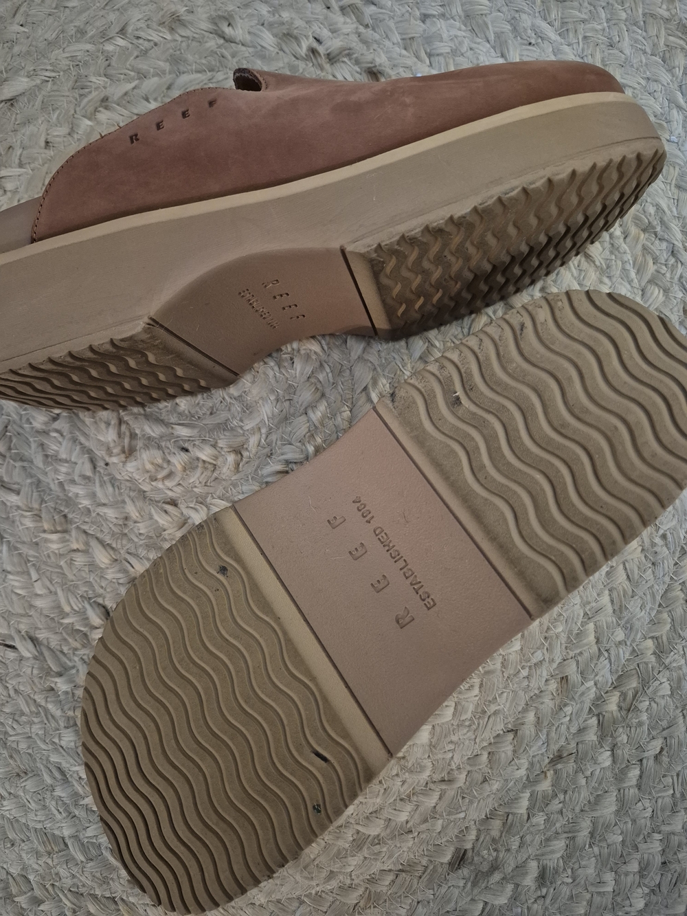 Reef Women's Suede Slip-On Mules in Chestnut Brown - Picture 3 of 4